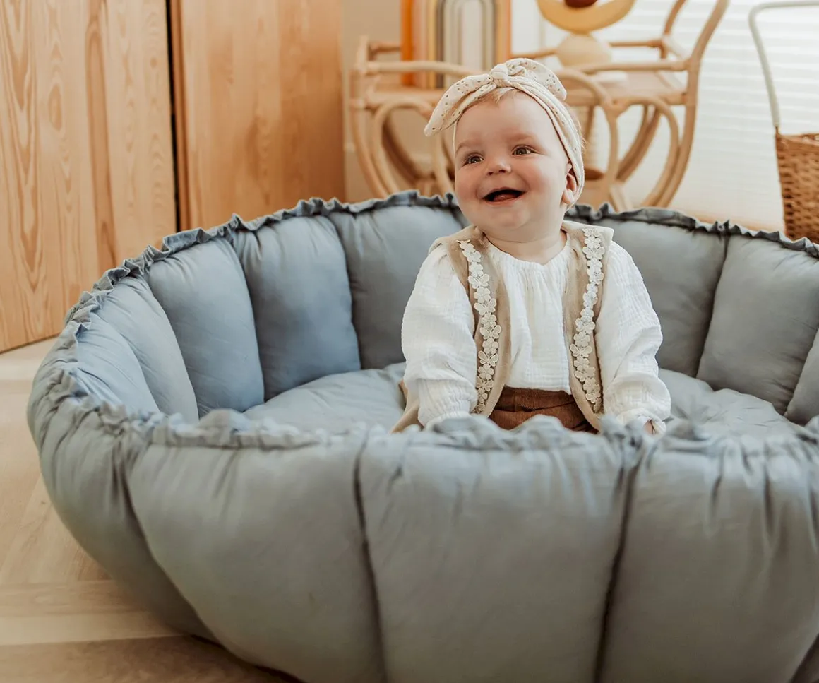 Saco Play & Go Coco Bloom Orgánico Dusty Blue