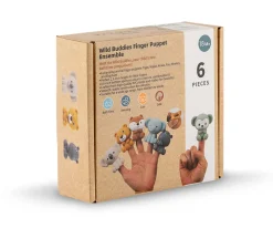 Set 6 Marionetas Animales del Zoo