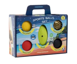 Set 5 Sports Balls Multicolor