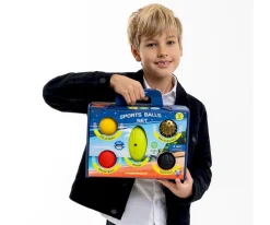 Set 5 Sports Balls Multicolor