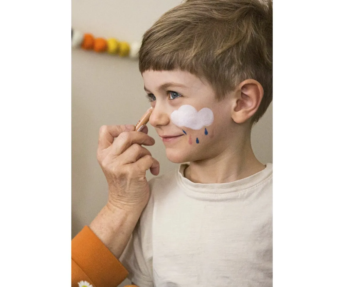 Set De 6 Lápices Maquillaje Facial Colores Rainbow