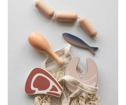 Set de Comestibles de Madera Pescado y Carne