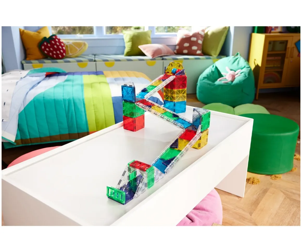 Set de Construcción Magna-Tiles Rail Racers Deluxe 90 piezas