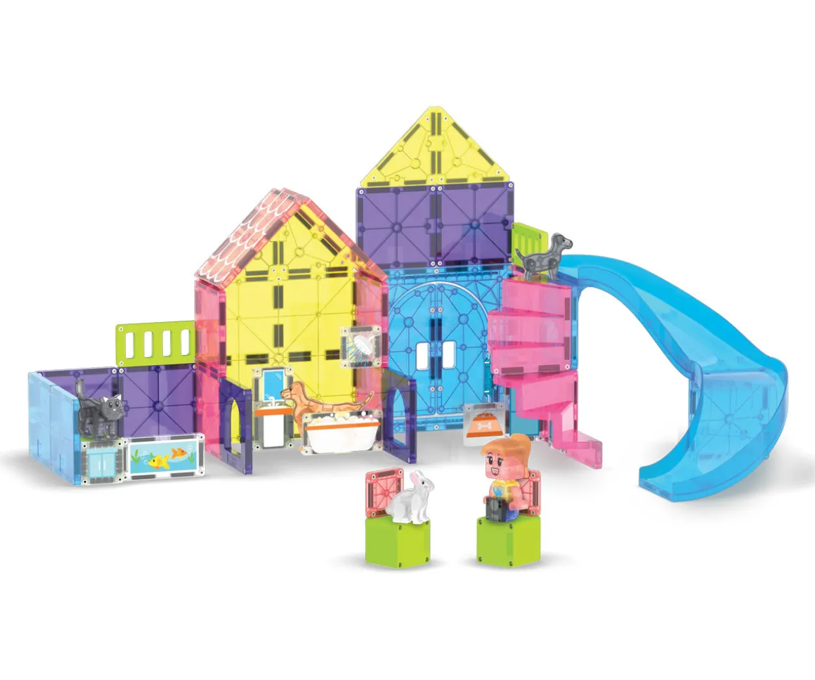 Set de Construcción Magna-Tiles Pet Playhouse 50 piezas