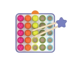 Tablero de Madera con Patrones y Secuencias