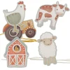 Tarjetas Para Enlazar Cordones Little Farm