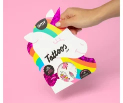 Tatuajes OMY Unicornio Lily Neón