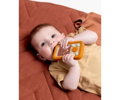 Teléfono Madera Silicona Mr.Fox para Bebés