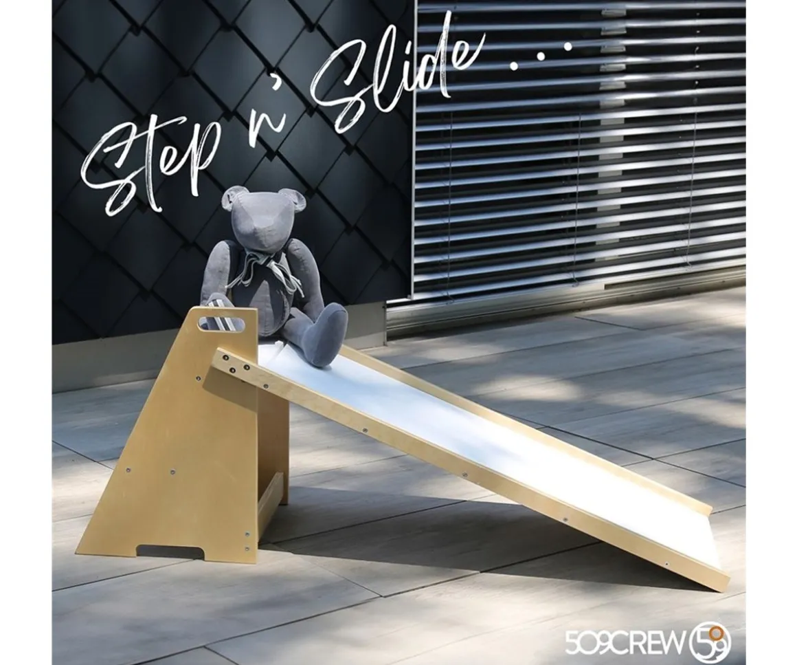 Tobogán con Escalera 2 en 1 Natural