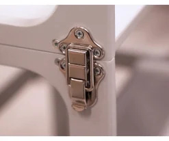 Torre Aprendizaje Montessori Mesa y Silla Blanco/Plateado