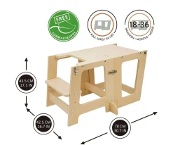 Torre de Aprendizaje PREMA 3 en 1Natural